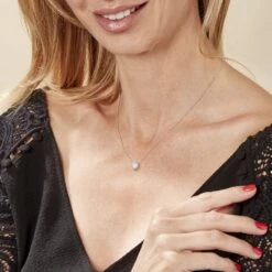 Collier Argent Chaker Oxydes De Zirconium -Bijouterie Pas Chère FACFBZW1UW model0