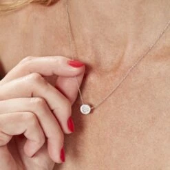 Collier Argent Chaker Oxydes De Zirconium -Bijouterie Pas Chère FACFBZW1UW model1