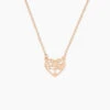 Collier Elwenn Argent Rose