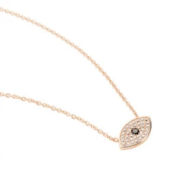 Collier Eldia Argent Rose Oxyde De Zirconium Diamant -Bijouterie Pas Chère FACFRZD011 view1