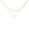 Collier Ruth Argent Rose Oxyde De Zirconium