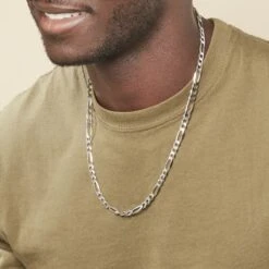 Chaîne Vivian Maille Alternee 1/3 Argent Blanc -Bijouterie Pas Chère FACHBW0302 model1