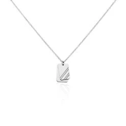 Collier Argent Blanc Djimy