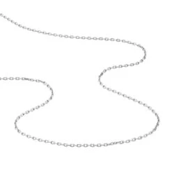 Chaîne Claudine Maille Forçat Argent Blanc -Bijouterie Pas Chère FACMBW0347 view2