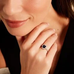 Bague Sphinx Argent Blanc Pierre Et Oxyde De Zirconium -Bijouterie Pas Chère FADFBLB003 model0