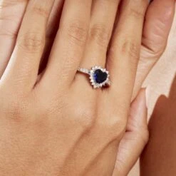 Bague Sphinx Argent Blanc Pierre Et Oxyde De Zirconium -Bijouterie Pas Chère FADFBLB003 model1