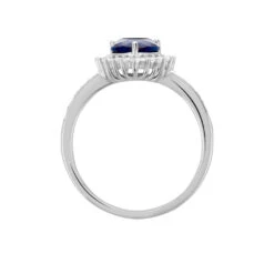 Bague Sphinx Argent Blanc Pierre Et Oxyde De Zirconium -Bijouterie Pas Chère FADFBLB003 view2