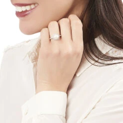 Bague Olivia Argent Blanc Perle De Culture Et Oxyde De Zirconium -Bijouterie Pas Chère FADFBU2109 model0