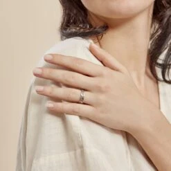 Bague Sidgy Argent Blanc -Bijouterie Pas Chère FADFBW0319 model1