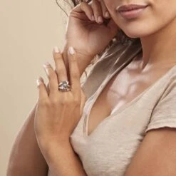 Bague Kim-ly Argent Blanc -Bijouterie Pas Chère FADFBW0322 model1