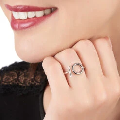 Bague Marie-capucine Argent Blanc -Bijouterie Pas Chère FADFBW0560 model0