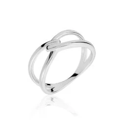 Bague Krystel Argent Blanc