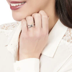 Bague Krystel Argent Blanc -Bijouterie Pas Chère FADFBW0683 model0