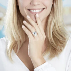 Bague Ayna Argent Blanc -Bijouterie Pas Chère FADFBW0906 model0