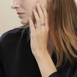 Bague Seasaidh Argent Blanc -Bijouterie Pas Chère FADFBW0943 model0