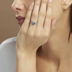 Bague Argent Blanc Atieno Oxyde De Zirconium -Bijouterie Pas Chère FADFBZ6002 model0