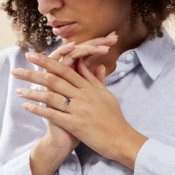 Bague Solitaire Kelvyn Argent Blanc Oxyde De Zirconium -Bijouterie Pas Chère FADFBZB187 model1