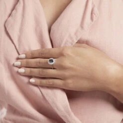 Bague Solitaire Gabor Argent Blanc Oxyde De Zirconium -Bijouterie Pas Chère FADFBZN135 model1