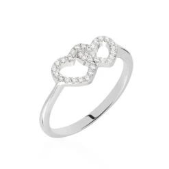Bague Anne-ael Argent Blanc Oxyde De Zirconium