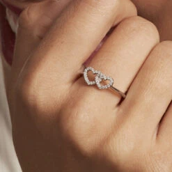 Bague Anne-ael Argent Blanc Oxyde De Zirconium -Bijouterie Pas Chère FADFBZW0OK model1