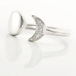 Bague Lyana Argent Blanc Oxyde De Zirconium -Bijouterie Pas Chère FADFBZW0VP view3