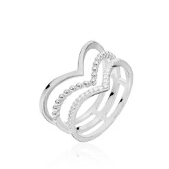 Bague Irina Argent Blanc Oxyde De Zirconium