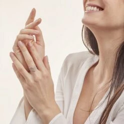 Bague Irina Argent Blanc Oxyde De Zirconium -Bijouterie Pas Chère FADFBZW1EL model0