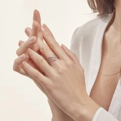 Bague Irina Argent Blanc Oxyde De Zirconium -Bijouterie Pas Chère FADFBZW1EL model1