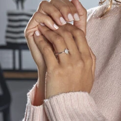 Bague Eclat Argent Blanc Oxyde De Zirconium -Bijouterie Pas Chère FADFBZW1I6 model0