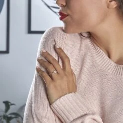 Bague Eclat Argent Blanc Oxyde De Zirconium -Bijouterie Pas Chère FADFBZW1I6 model1