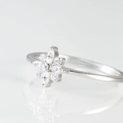 Bague Eclat Argent Blanc Oxyde De Zirconium -Bijouterie Pas Chère FADFBZW1I6 view3