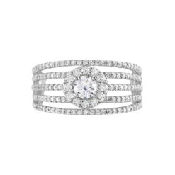 Bague Solitaire Iolente Argent Oxyde De Zirconium -Bijouterie Pas Chère FADFBZW1RI view1