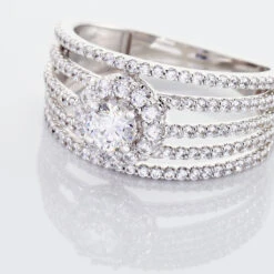 Bague Solitaire Iolente Argent Oxyde De Zirconium -Bijouterie Pas Chère FADFBZW1RI view3