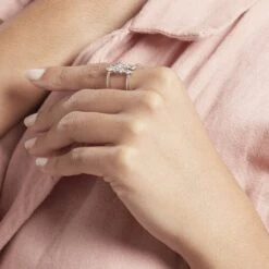 Bague Ajustable Joice Argent Oxyde De Zirconium -Bijouterie Pas Chère FADFBZW1TY model0