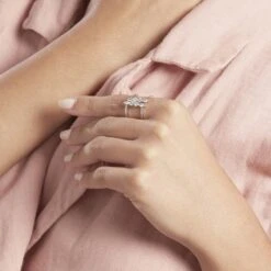 Bague Ajustable Joice Argent Oxyde De Zirconium -Bijouterie Pas Chère FADFBZW1TY model1