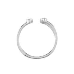 Bague Ajustable Joice Argent Oxyde De Zirconium -Bijouterie Pas Chère FADFBZW1TY view2