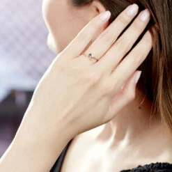 Bague Zenia Argent Rose -Bijouterie Pas Chère FADFRW0213 model0