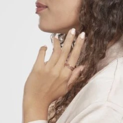 Bague Argent Rose Gabien -Bijouterie Pas Chère FADFRW0215 model1