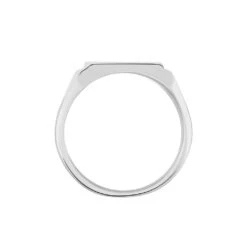 Chevalière Matthieu Argent Blanc -Bijouterie Pas Chère FAHFBW0127 view2