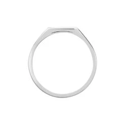 Chevalière Cillian Argent Blanc -Bijouterie Pas Chère FAHFBW0129 view2