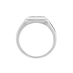 Chevalière Argent Blanc Sami -Bijouterie Pas Chère FAHHBW0349 view2