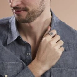 Chevalière Argent Argent Terrence -Bijouterie Pas Chère FAHHBW0350 model0