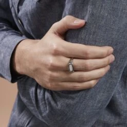 Chevalière Argent Argent Teofilo -Bijouterie Pas Chère FAHHBW0351 model1