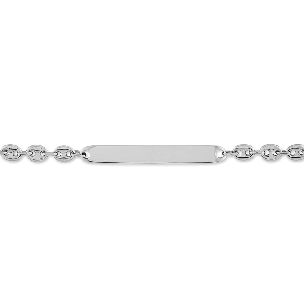 Bracelet Identité Caroline Maille Grain De Cafe Argent Blanc 2 Bracelet Identité Caroline Maille Grain De Cafe Argent Blanc – Image 2