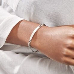 Bracelet Identité Casper Argent Gris 7 Bracelet Identité Casper Argent Gris -Bijouterie Pas Chère FAIFGW0001 model1