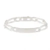 Bracelet Identité Vila Maille Alternee 1/2 Argent Blanc