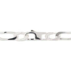 Bracelet Identité Vila Maille Alternee 1/2 Argent Blanc -Bijouterie Pas Chère FAIHBW0268 view2