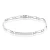 Bracelet Identité Anilo Argent Blanc