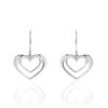 Boucles D'oreilles Pendantes Clarra Argent Blanc