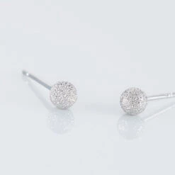 Boucles D'oreilles Puces Ayana Argent Blanc -Bijouterie Pas Chère FAOFBW00CF view2